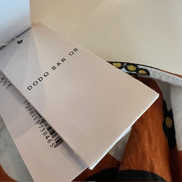 Dodo Bar Or Jenny Long Dress Brown Retro Floral Maxi Size Small - Picture 11 of 11